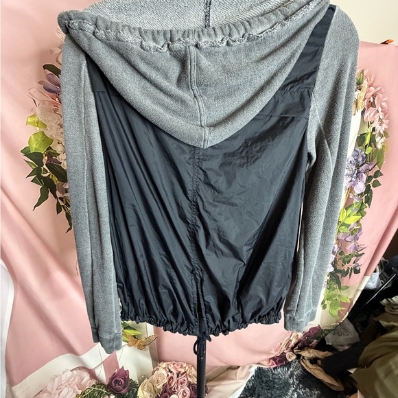 Free People Gray and Black Bomber Jacket, EUC, Size XS - Picture 5 of 9